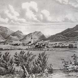 Irdning gegen die Niederen Tauern, 1866